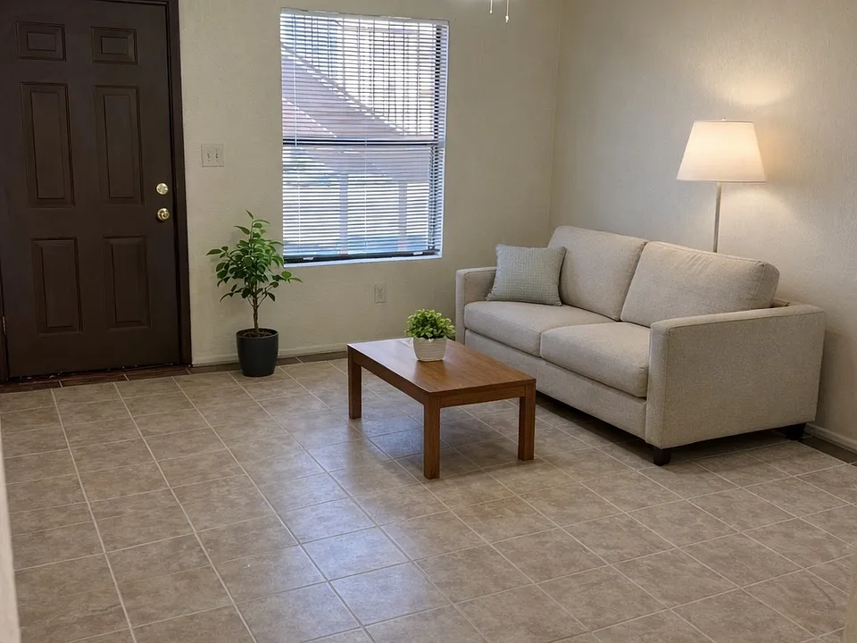 Virtually enhanced with furniture.