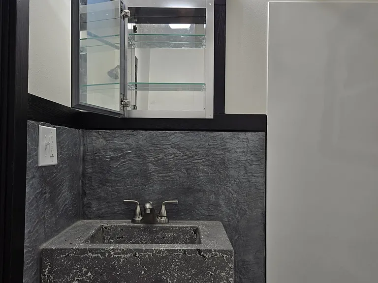 Inside of medicine cabinet