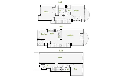 Floor plan TownhouseA
