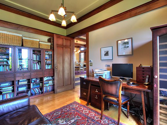 Office with canyon views