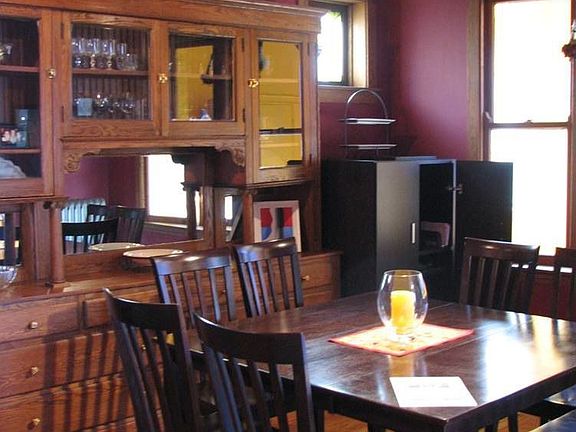 Dining Room with Built in China Cabinet