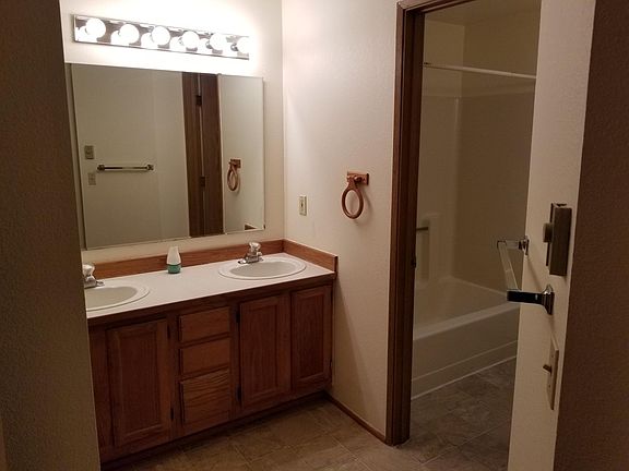 Bathroom with linen closet