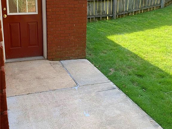 Private backyard