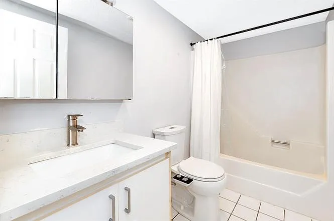 Attached bathroom to master bedroom