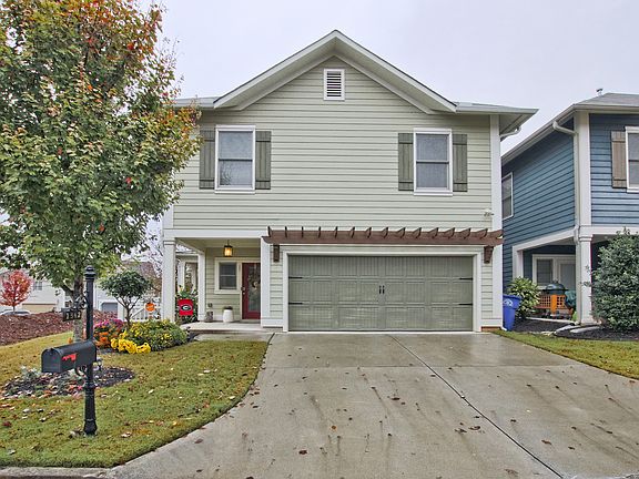 Two car garage with driveway