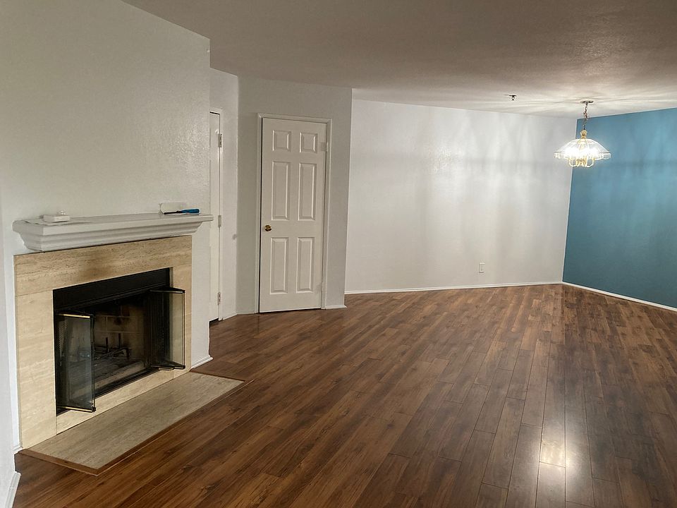 Dining room and fireplace