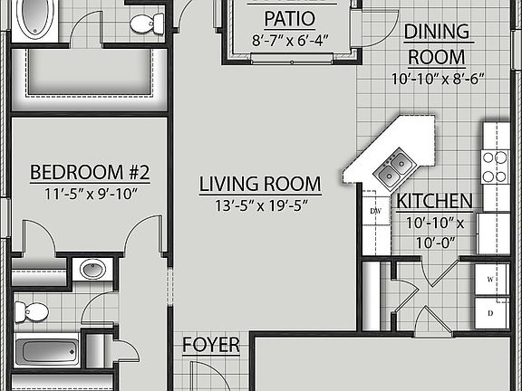 DSLD Homes - Puritan IV A Open Floorplan Image