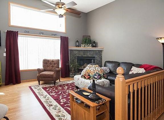 Wall of windows in this gorgeous townhome