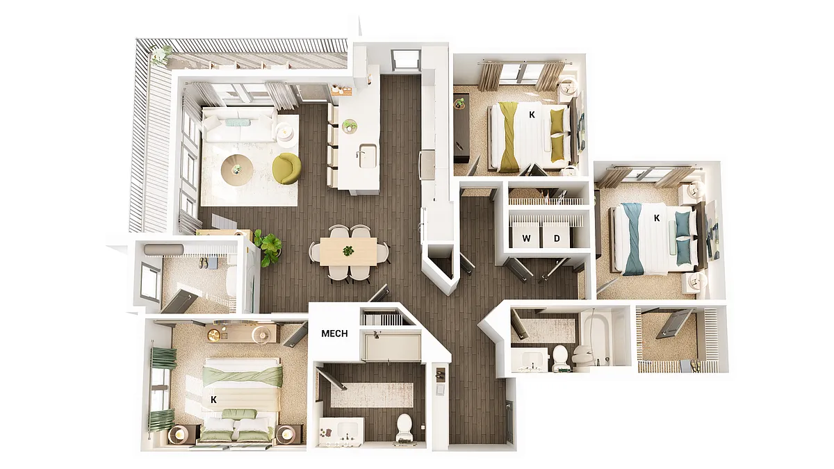 Floor plan C1-HC
