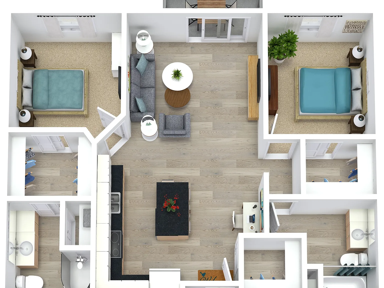 2 bed, 1034 sqft, $2,030 — Photo 1