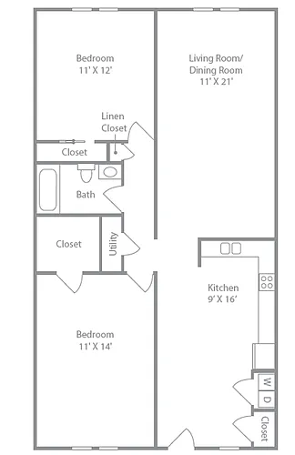 Floor plan Pisgah-Renovated