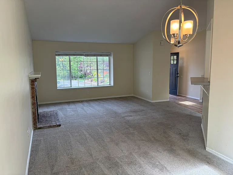 Dining room, living room