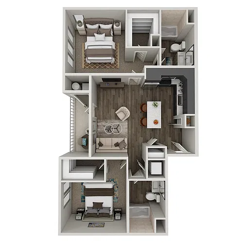 Floor plan 2x2-1113