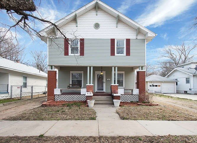 The apartment is on the upper left side.  There is a private exterior entrance. Use this for a family member, rental or Air BNB.  Check city codes on Air BNB.  Two driveways, no garage.