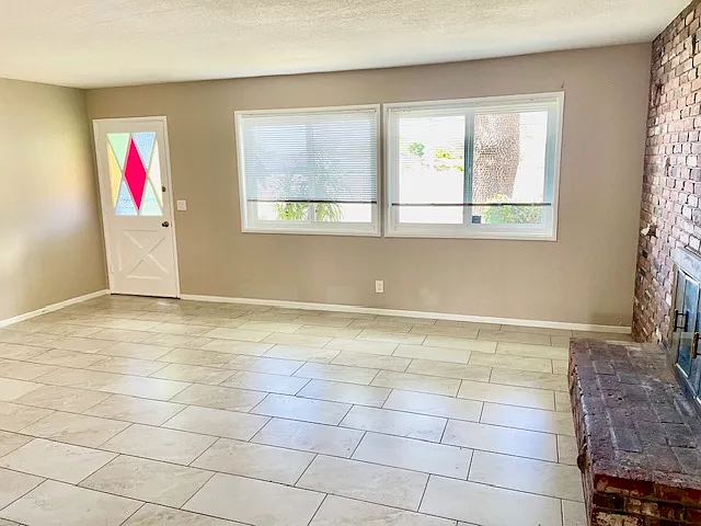 Living room from dining area