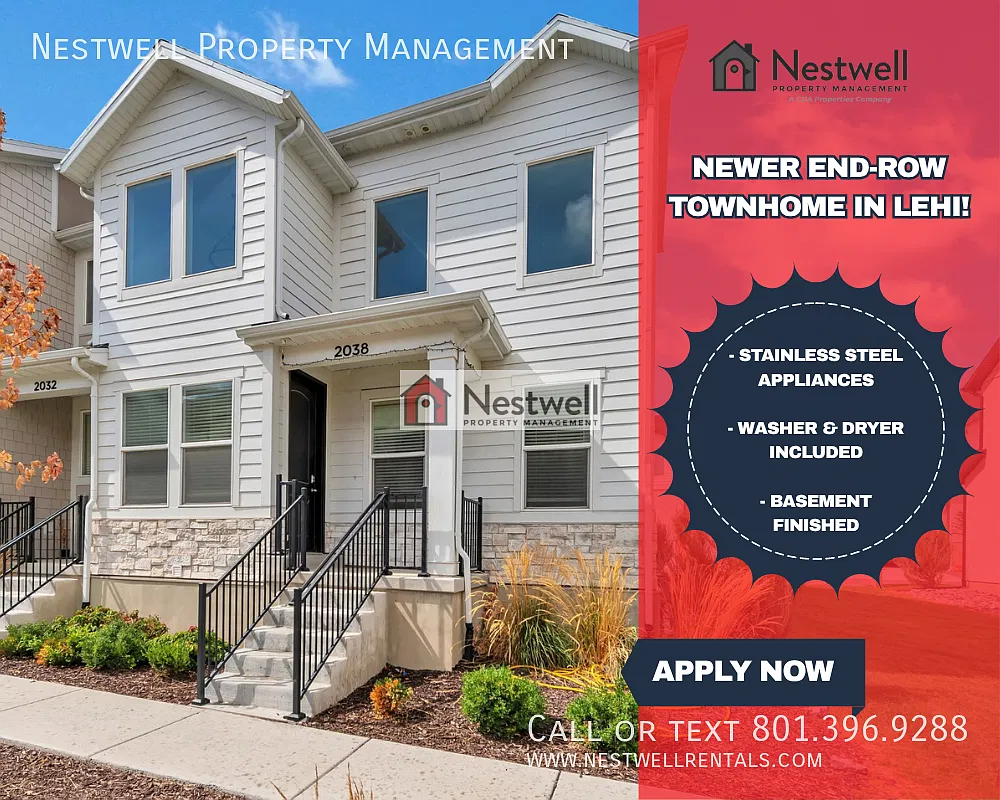 Enchanting and newer end-row townhome in Lehi! — Photo 1