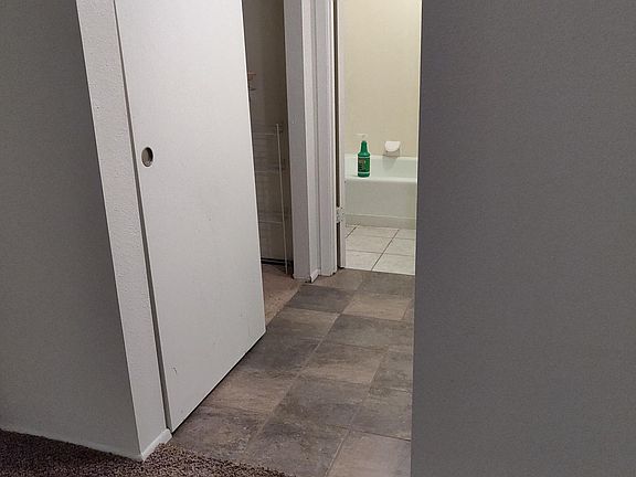 Upstairs second closet and bathroom entrance