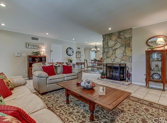 Flagstone fireplace to keep you cozy on cool nights