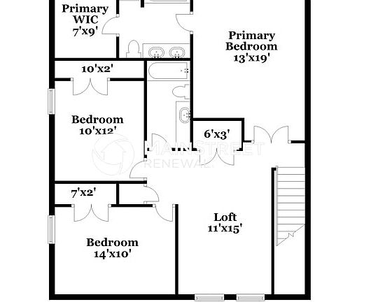 primary bedroom