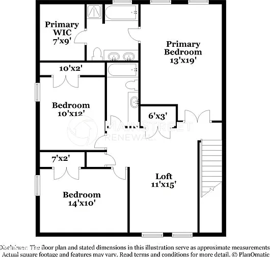 primary bedroom