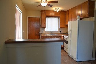Kitchen with built-in bar