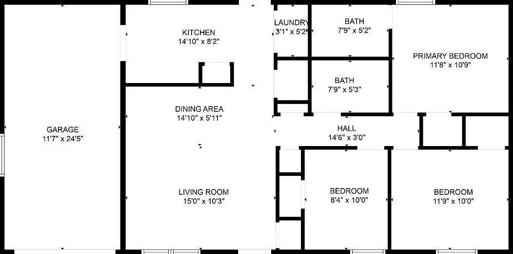 3 bed, 2.0 bath, 1092 sqft, $1,550 — Photo 2