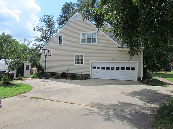 Driveway into garage