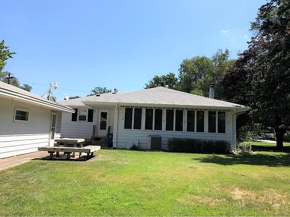 Back view of the home