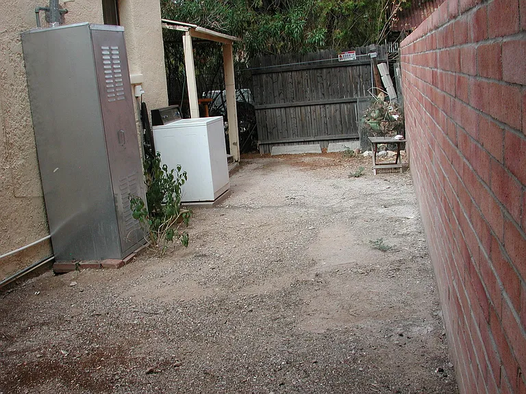 Backyard 8 x 20 feet approximately