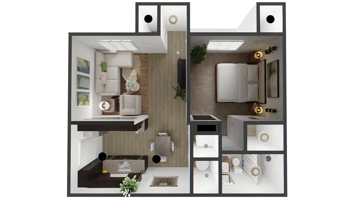 Floor plan One Bedroom