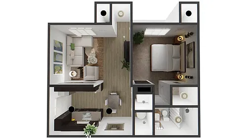 Floor plan One Bedroom