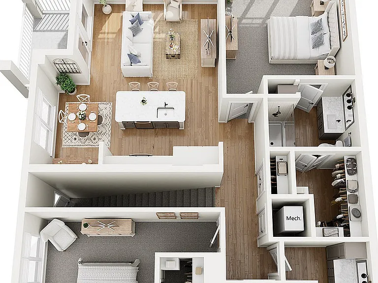 Floor Plan B1 | Echelon at Charlotte | Apartments in Charlotte, NC Floor Plan B1 | Echelon at Charlotte | Apartments in Charlotte, NC