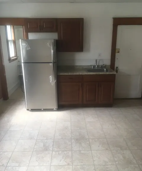 Kitchen with pantry (small room to left)