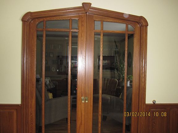 hand crafted pocket door