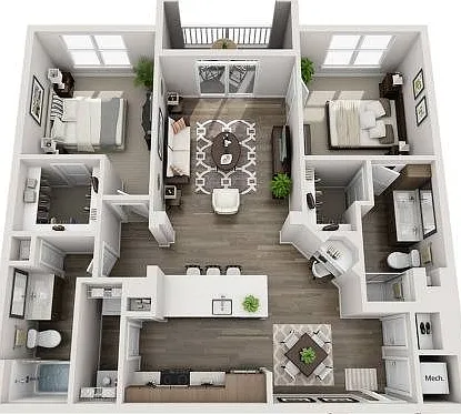 Weston Corners_B4_2B2B_1150-1222sf_Floorplans Weston Corners_B4_2B2B_1150-1222sf_Floorplans