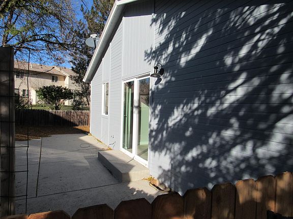 Large west facing patio