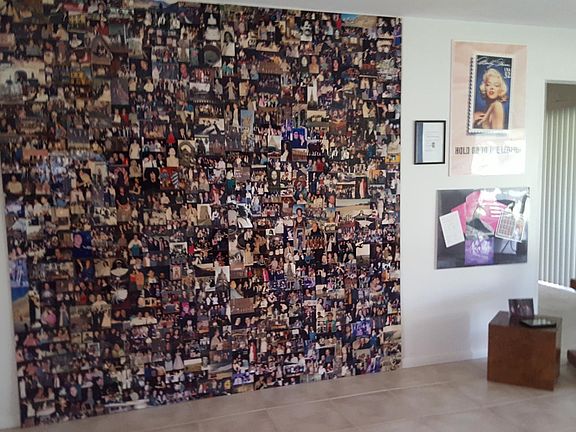 Pictures on wall replacrd. 2 leather recliner chairs added.