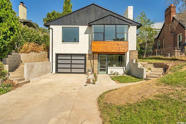 Basement apartment through green door
