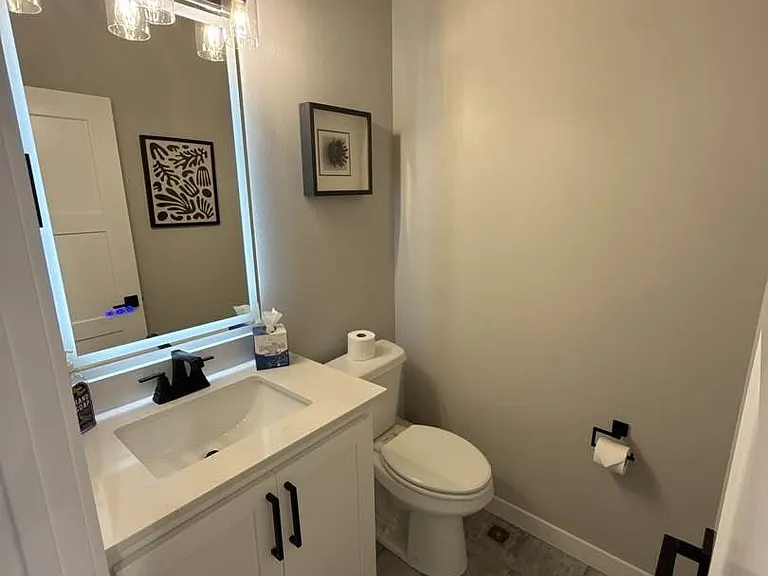 Downstairs powder room