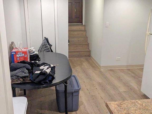 Front foyer, large pantry or additional storage, dining/kitchen area