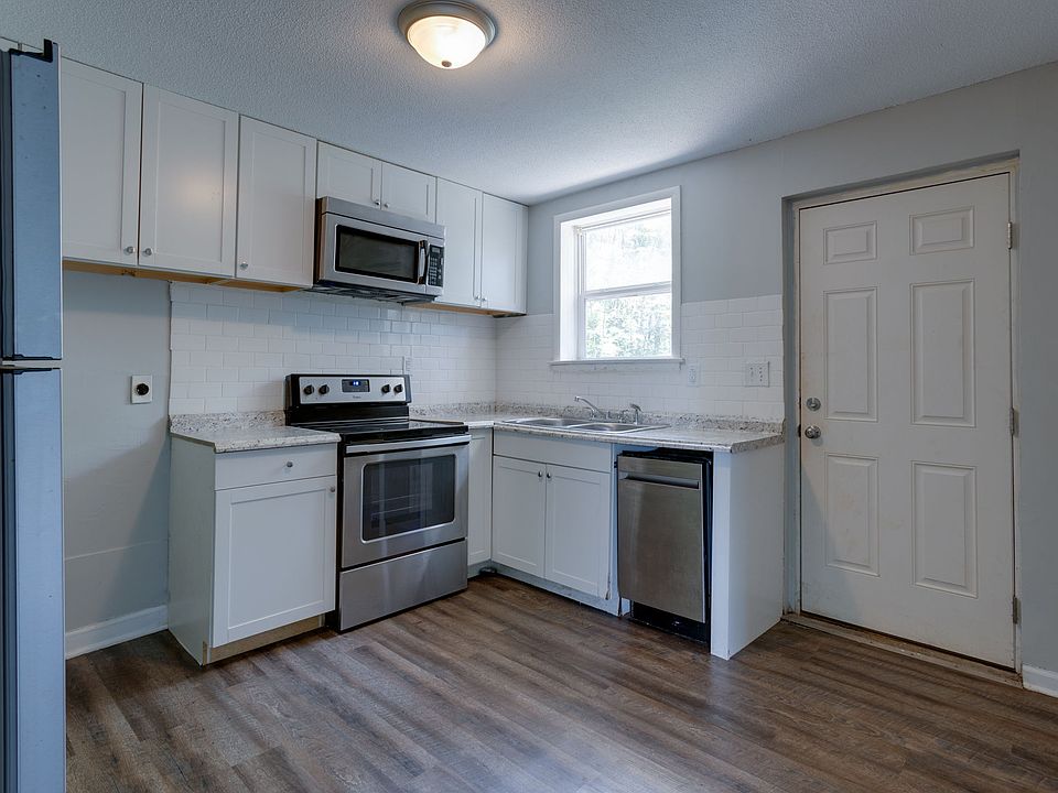 Kitchen and back door.