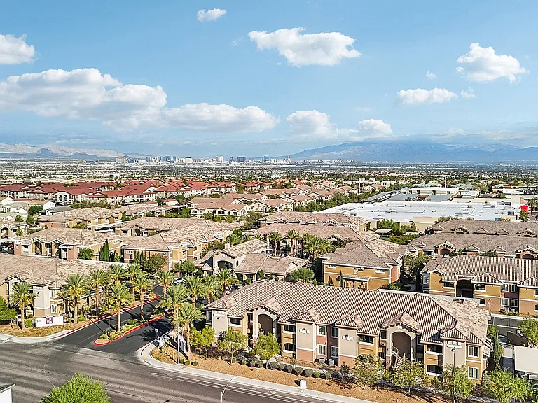 Aerial with Views of Strip