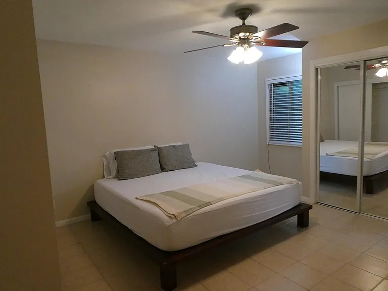 Bedroom (bed is in photos only, apartment is not furnished)