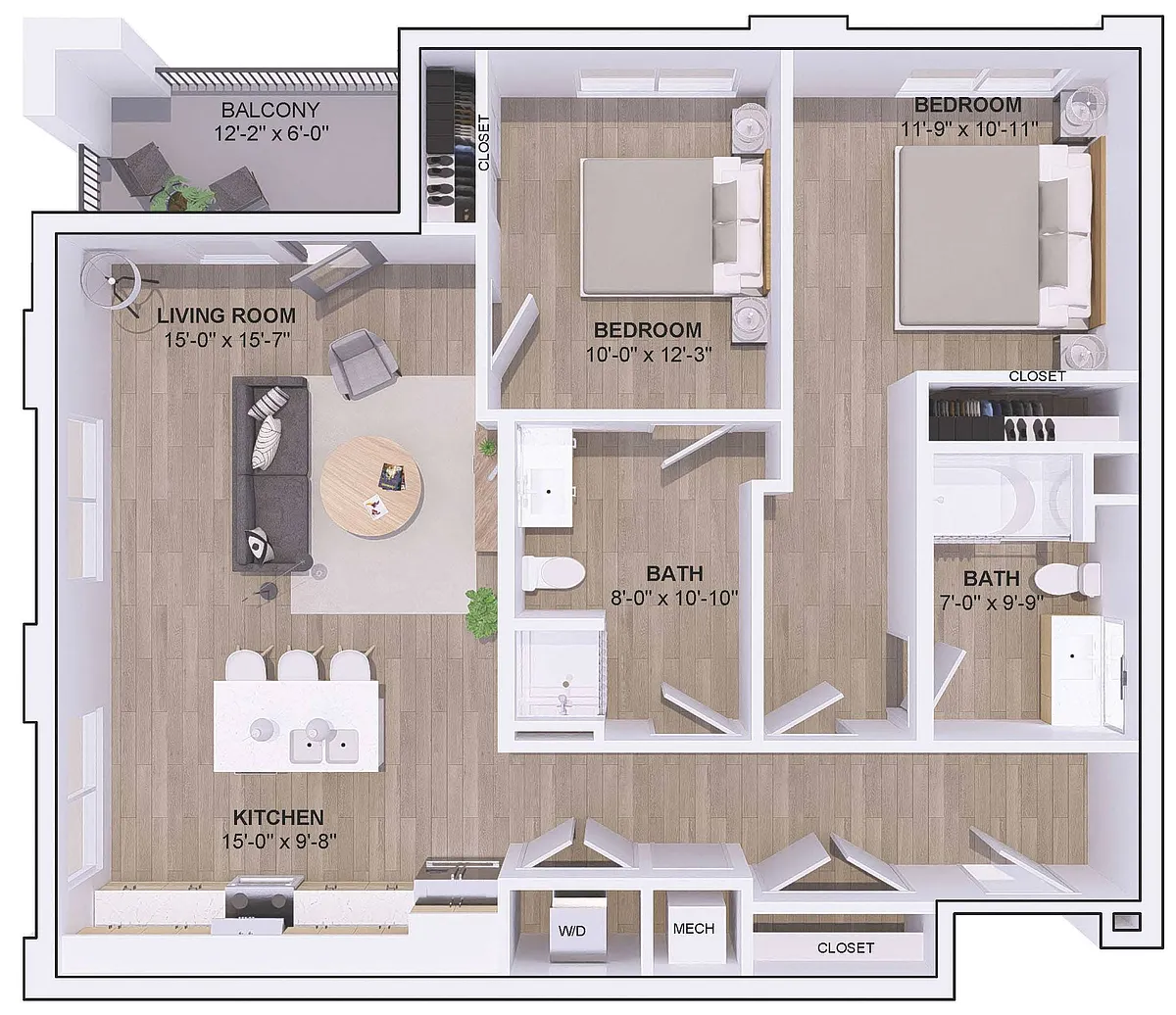 Floor plan 6A-2C