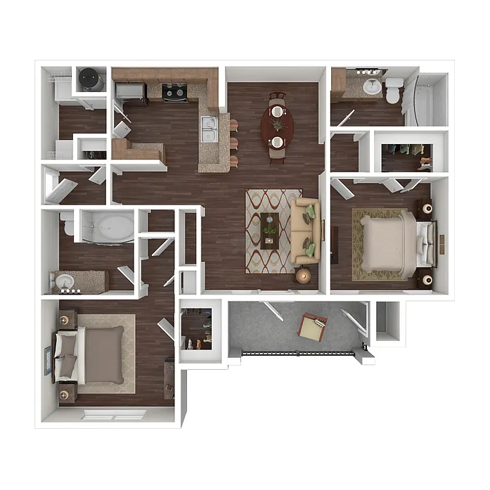 Floor plan 2B 2BA