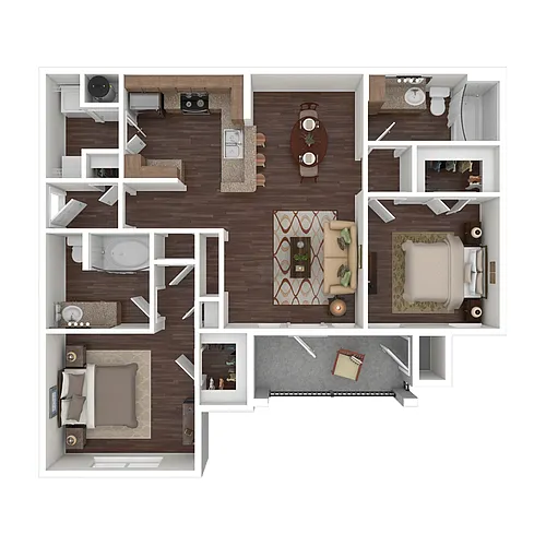 Floor plan 2B 2BA