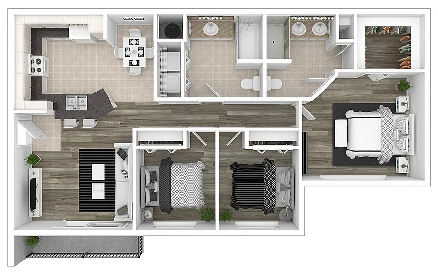 Floor plan The Waverly