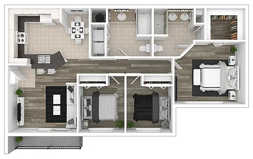 Floor plan The Waverly