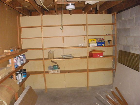 Basement storage