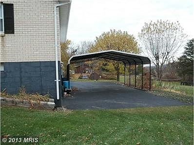 View of carport on back of home